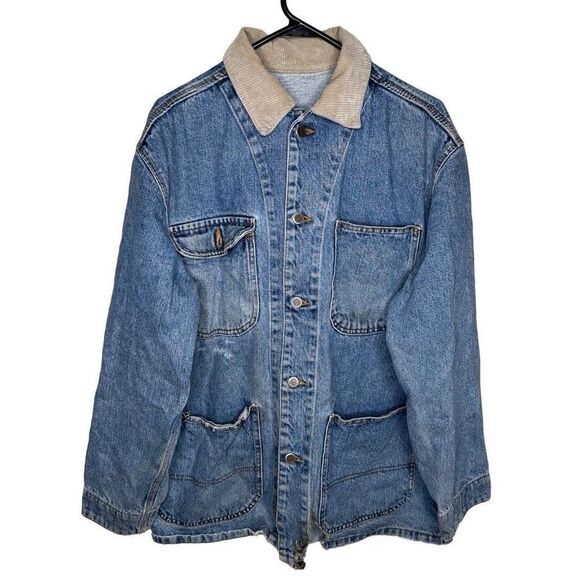 VTG Arizona Denim Chore Coat 4 Pocket Size L - Picture 1 of 5